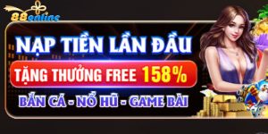 Thưởng Nạp Lần Đầu 88online Tặng Thưởng 158% Tiền Cược